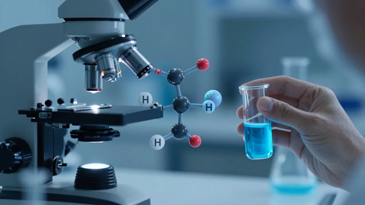 Hydrogenace CBD molekuly v laboratorním prostředí