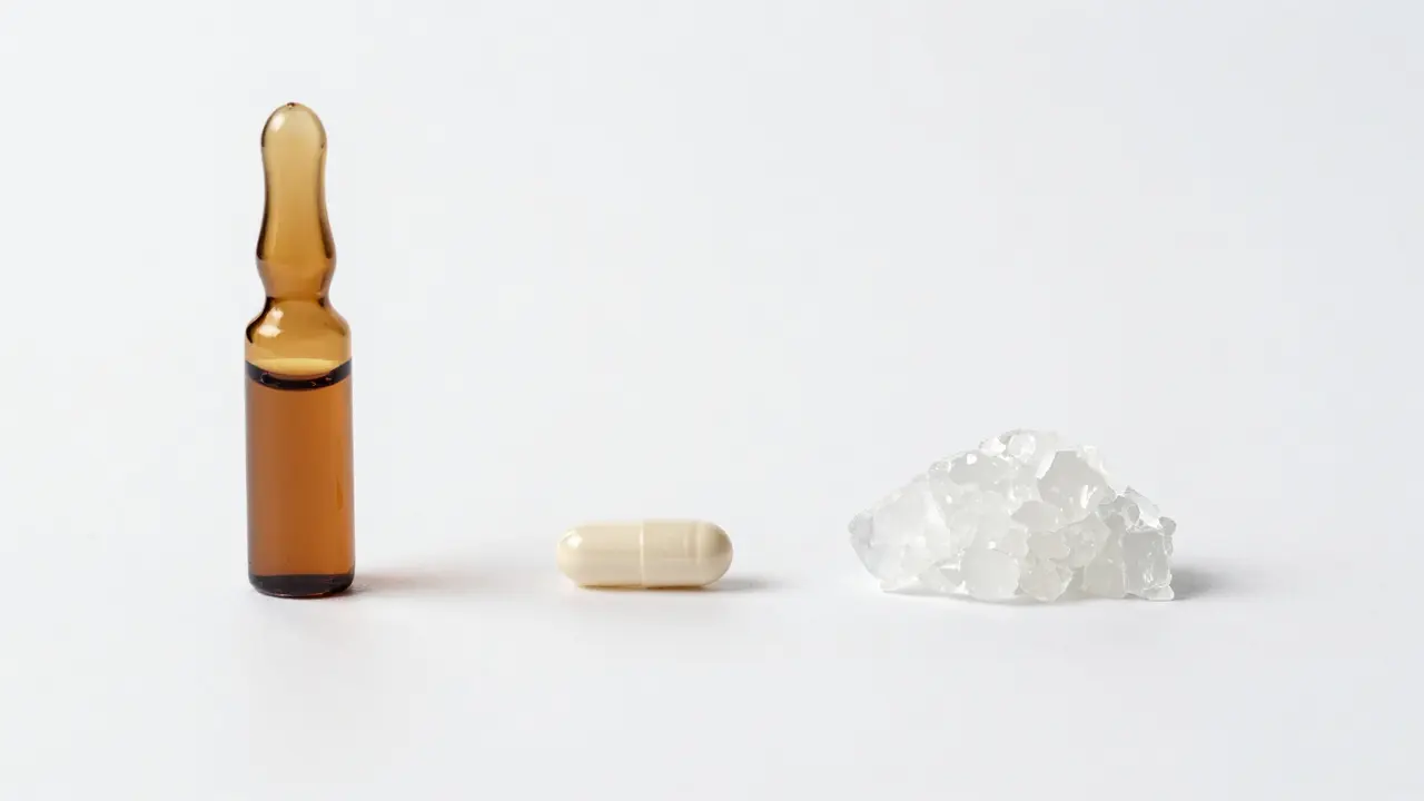 Srovnání forem CBD: olej, kapsle a průsvitný shatter