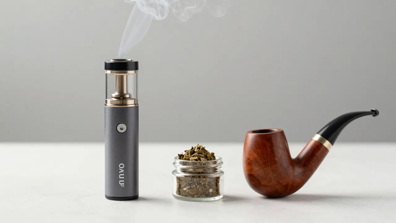 Porovnání vaporizátoru a dýmek pro konzumaci hashi