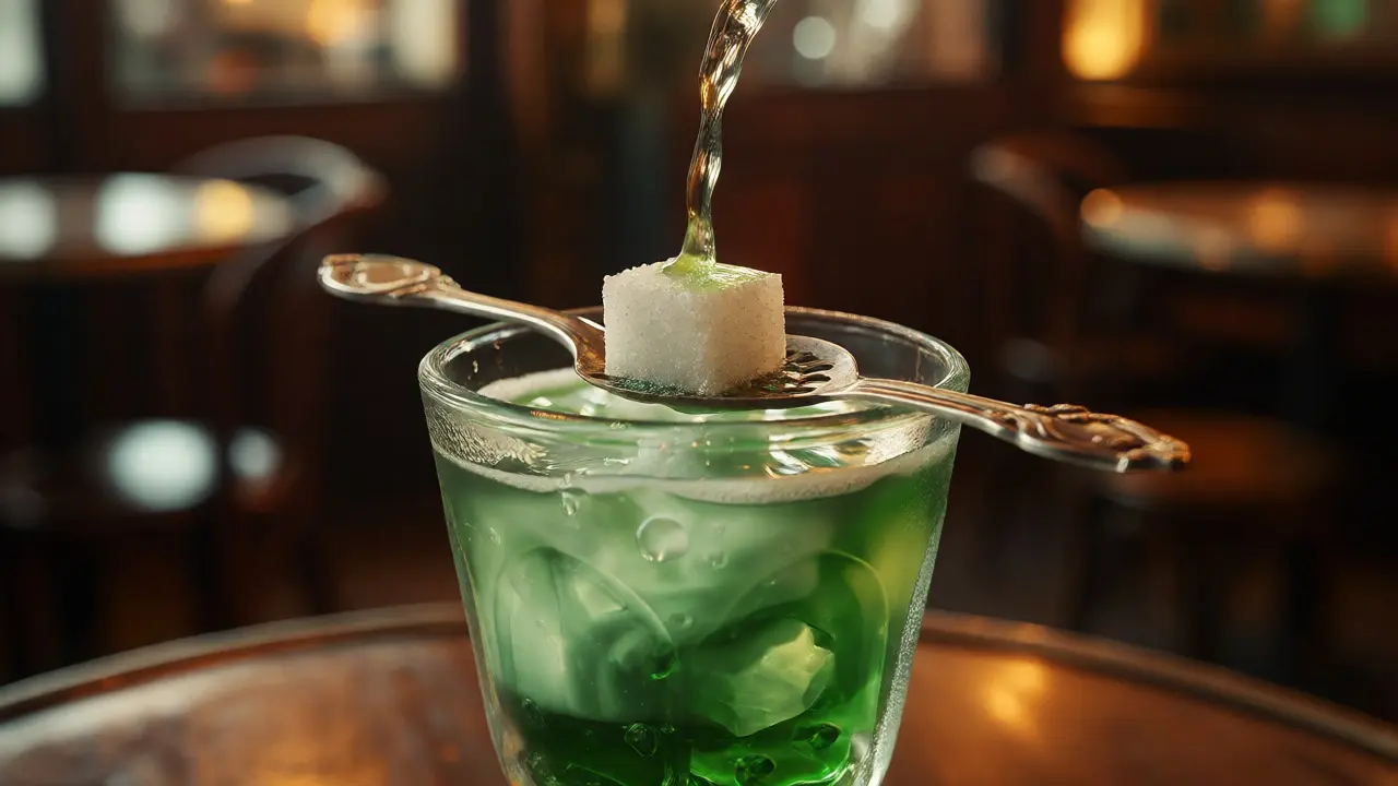 Absinthe a mozek: Co se děje v hlavě po sklenici zeleného vína?